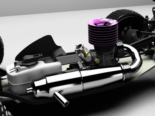 radio car 3d model - Rc Car Mugen Seiky by lunch_moo